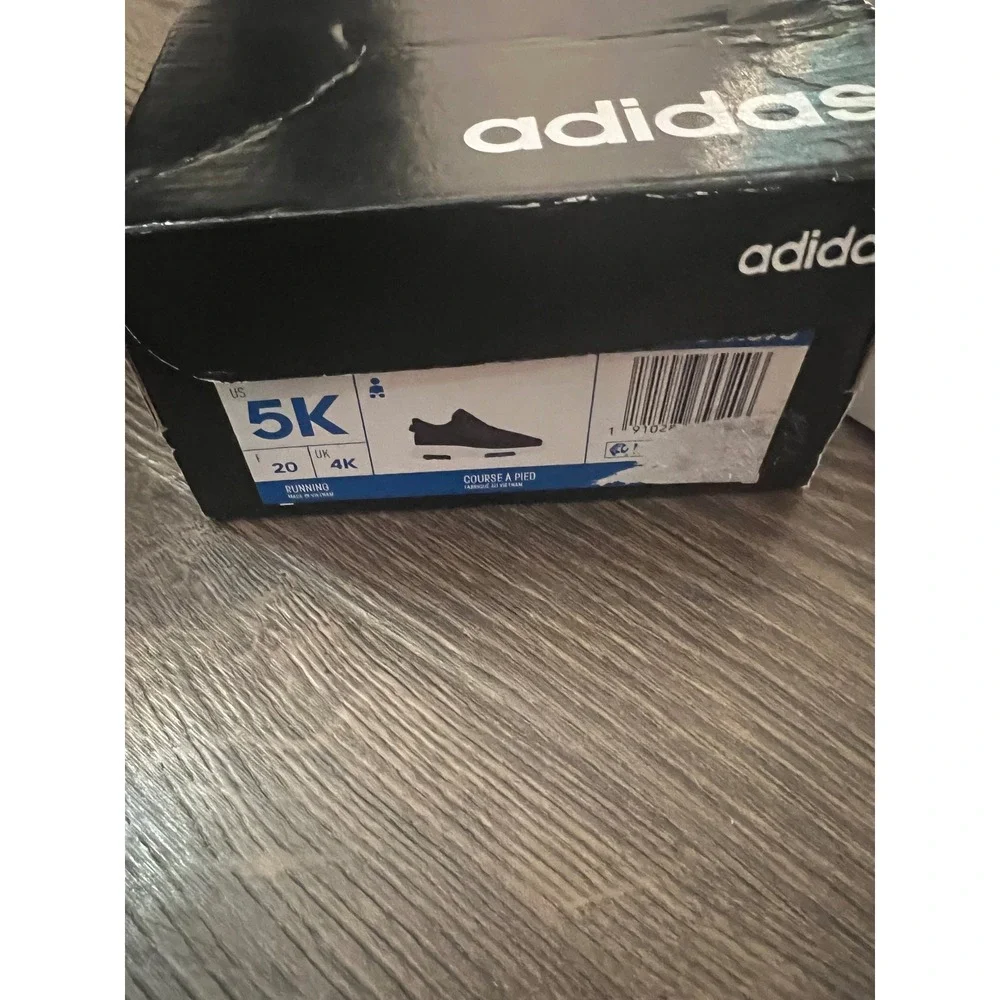 Adidas Racer TR INF Toddler Running Shoes DB1870 Black White Size 5K‎